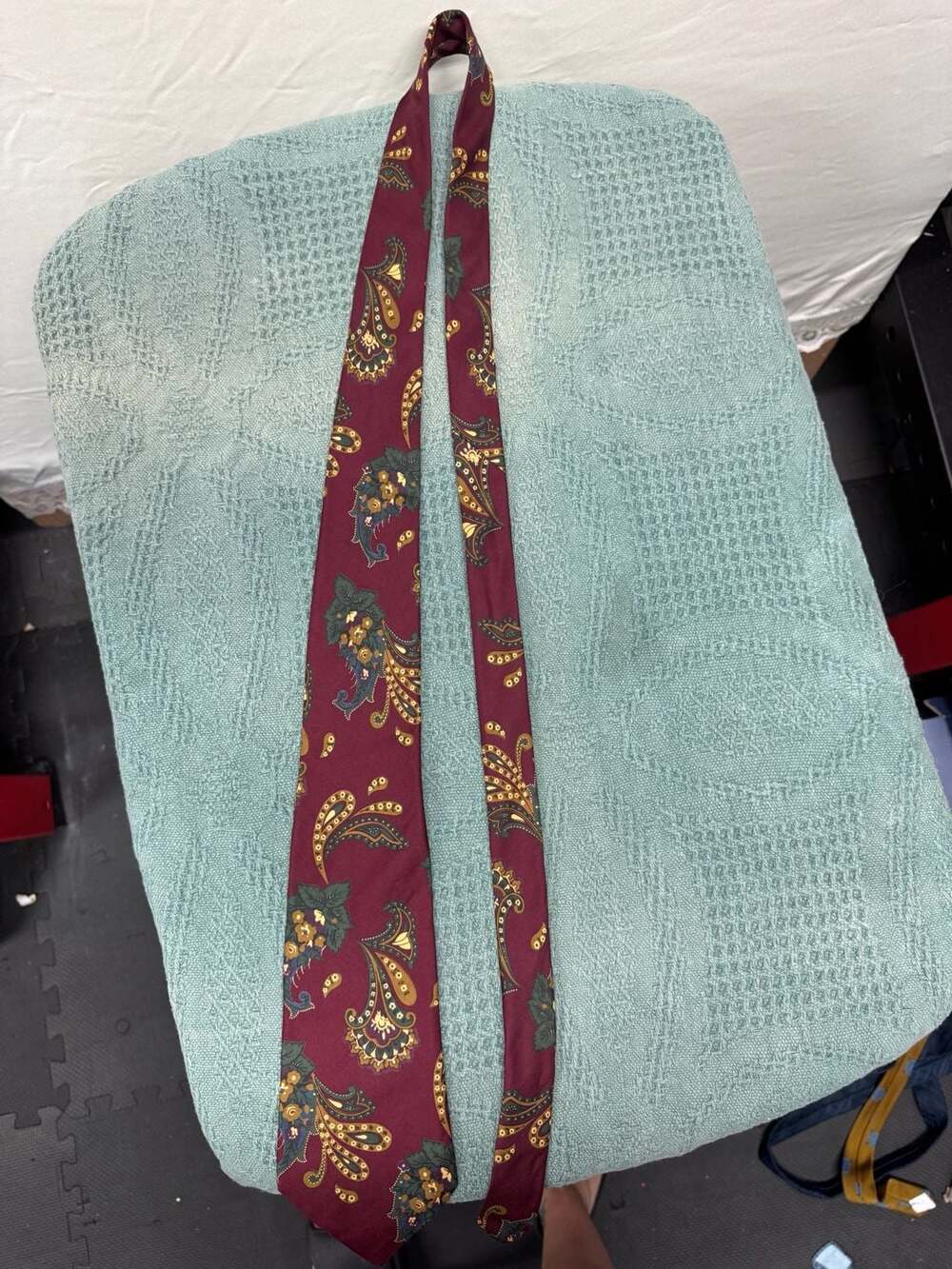 Allen Solly Vintage Men's 100% Silk Paisley Necktie